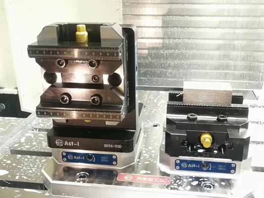 0.005mm Machine Nulpunt Workholding Hard Staal 22KN Sluitkracht Aluminium